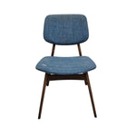 Mid-Century Modern Azure Fabric Dining Chair