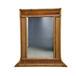 Tropical Bamboo and Rattan Grand Wall Mirror