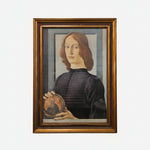 Renaissance Elegance: Portrait of a Young Man Holding a Medallion