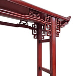 Traditional Chinese Red Lacquer Altar Style Wooden Console Table