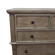 Challene Rustic Wood 5-Drawer Chest