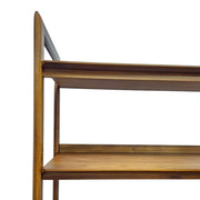 Crate & Barrel Mid-Century Style Tate Walnut Storage Bookcase
