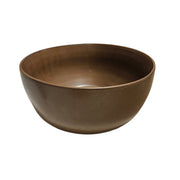 Artisan Earthy Dark Brown Ceramic Medium Serving Bowl