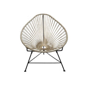 Modern Acapulco Style Woven Lounge Chair
