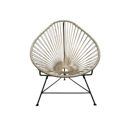 Modern Acapulco Style Woven Lounge Chair