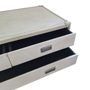 Vintage Traveler Cream Studded Trunk Coffee Table