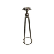 Home Center Retro Silver Metal Pillar Candle Holder Stand