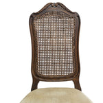 Extravagant French Provincial Extendable Wooden Dining Table and Rattan Chair Set