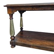 Rustic Two-Tier Hand-Finished Console Table