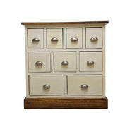 Rustic Apothecary-Style Nine-Drawer Multi-Storage Chest