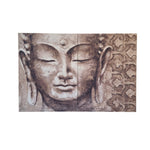 Serene Zen Buddha Textured Diptych Wall Art