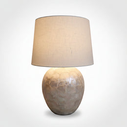 Home Center Modern Iridescent Pearl Ceramic Murha Table Lamp