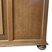 Vintage Priory Oak Linen Fold Storage Chest