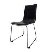 KARE Design Quilted Black Faux Leather Cantilever Chair
