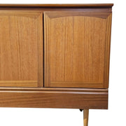 Mid-Century Modern Teak-Finished Long Sideboard