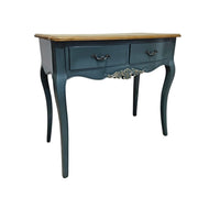Elegant Teal French Provincial Console Table