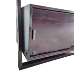 Architectural Charcoal Black Wooden Ladder TV Stand and Bookshelf