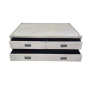Vintage Traveler Cream Studded Trunk Coffee Table