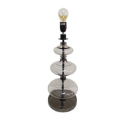 Sculptural Smoked Glass Stacked Bubble Table Lamp Base