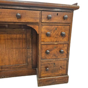 Antique 19th Century Pedestal Writing Desk