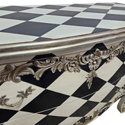 Bold Harlequin Monochrome Baroque Style Chest of Drawers