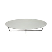 White Oval Coffee Table from Marina Home