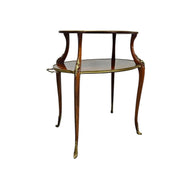 19th Century Italian Mahogany Two Tier Étagère Tea Table