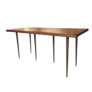 Sleek High Dining Table with Tapered Legs