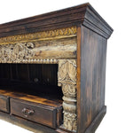 Rajasthani Ornate Hand Carved Solid Wood Credenza Sideboard