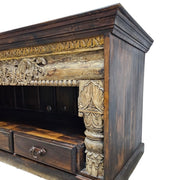 Rajasthani Ornate Hand Carved Solid Wood Credenza Sideboard