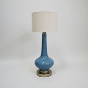 Serene Sky Blue Crackle Glaze Ceramic Table Lamp