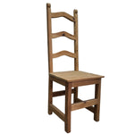 Rustic Wave-Back Artisan Dining Chair