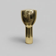 KARE Design Modernist Polished Brass Minimalist Face Art Sculpture