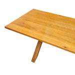 Solid Timber Farmhouse Style X-Leg Rectangular Dining Table