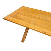 Solid Timber Farmhouse Style X-Leg Rectangular Dining Table
