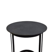 Industrial Style Round Metal Side Table
 from The One