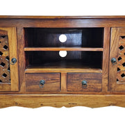 Rustic Artisan Solid Wood TV Media Console