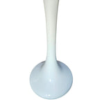 Kundalini E.T.A. Style White Glass Flared Floor Standing Lamp