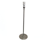 Modern Red Fabric Cylinder Chrome Base Floor Lamp