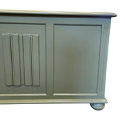 Sage Green Upcycled Wooden Blanket Box Storage Trunk