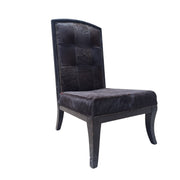 THE One Black Cowhide Accent Chair