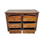 Rustic Solid Wood 6-Drawer Artisan Dresser