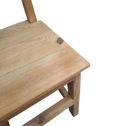 Rustic Wave-Back Artisan Dining Chair