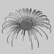 Radiant Retro Silver Wire Sunburst Medium Accent Mirror