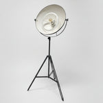 Industrial Studio Tripod Floor Lamp with Adjustable Spotlight