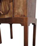 19th Century Marquetry Octagonal Cellarette on Stand