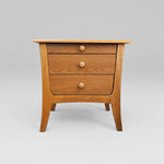 Mid-Century Modern Teak Three-Drawer Nightstand