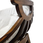 Home Centre Shai Solid Wood Barrel Accent Chair
