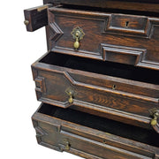 20th Century Oak Bureau with Geometric Moulding