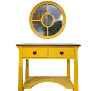 Vibrantly Framed Circular Bullseye Wall Mirror